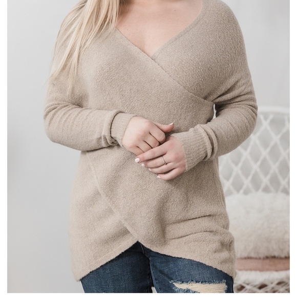 Silver Icing Under Wraps Sweater - Picture 1 of 3